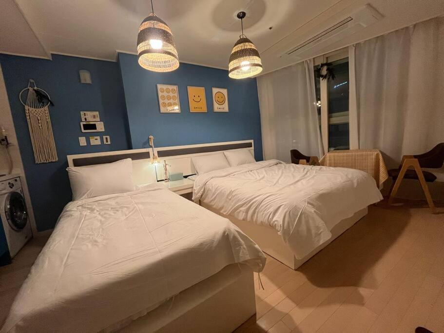 Haeundae Beach Stay #2Min Walk #2Beds Pusan Zewnętrze zdjęcie